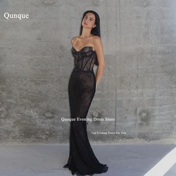 Qunque Sweetheart Mermaid Party Dresses Fashion Sleeveless Formal Evening Gala dress for Women Customized Vestidos Fiesta Mujer