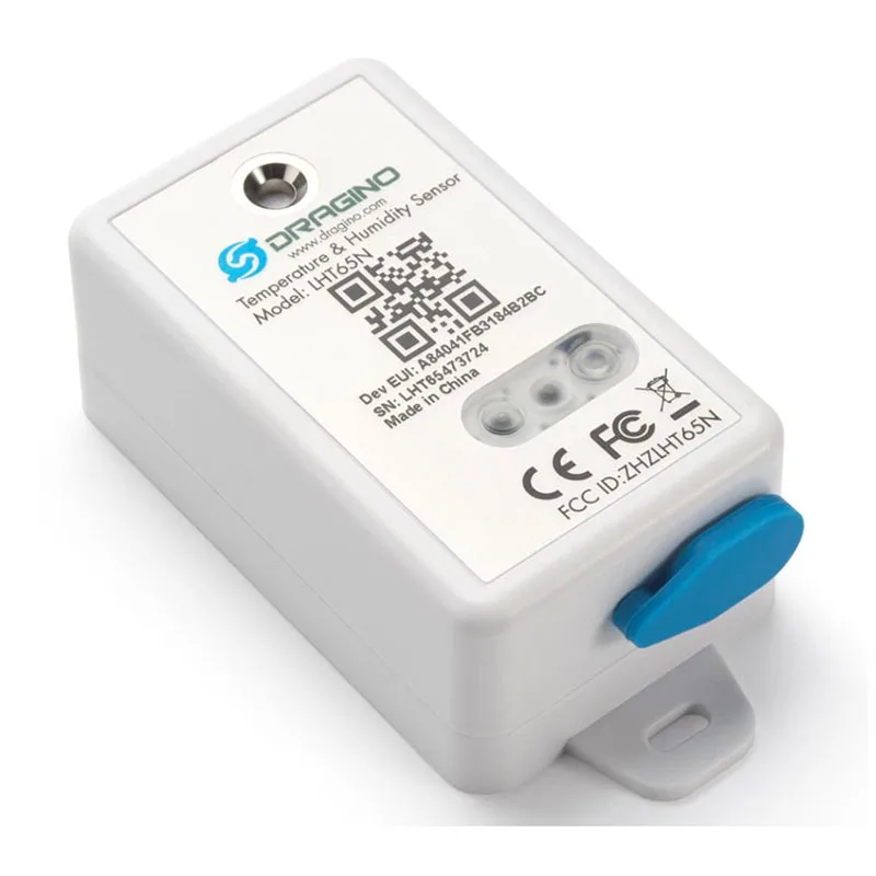 Imagem -02 - Dragino Lorawan Sensor de Temperatura e Umidade Sonda Ds18b20 Bateria Embutida de 2400mah Lht65n-e3