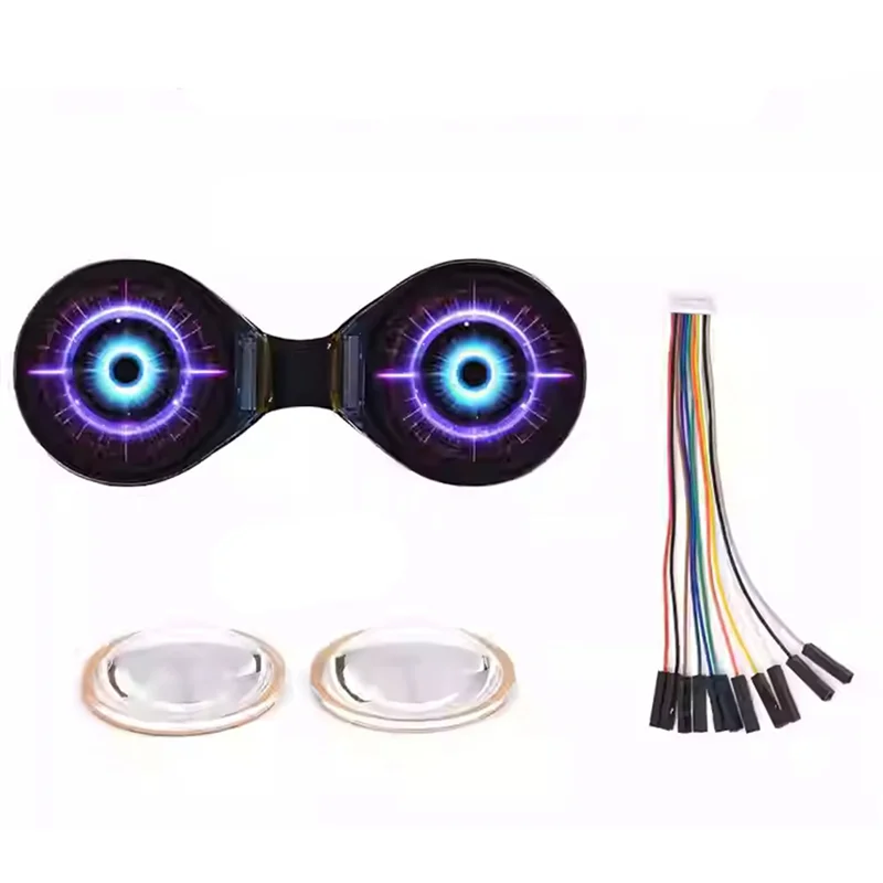 0.71Inch Dual Eye LCD Module 160×160 Resolution 65K Color Screen SPI Interface For Arduino Raspberry Pi ESP32