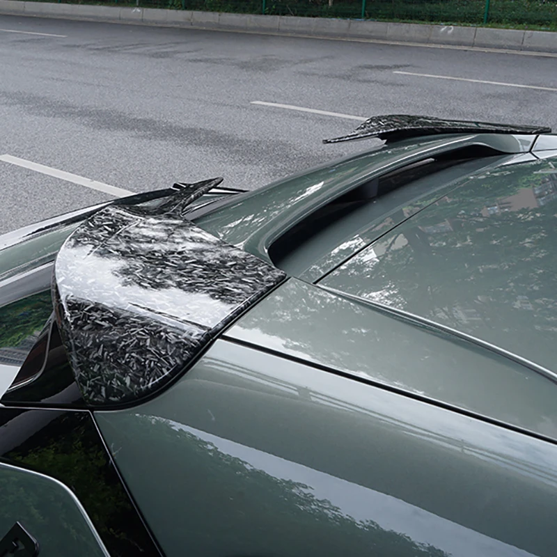 For ZEEKR 001 2021-2025 Car Roof Spoiler Decoration Cover Sticker Exterior Styling Sport Tail Fin Modification Accessories