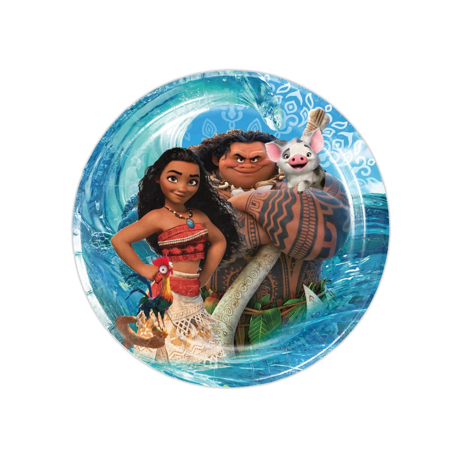 Disney Moana Birthday Party Decoration Moana Maui Tablecloth Disposable Tableware Backdrops Baby Shower Kids Girls Party Supplie