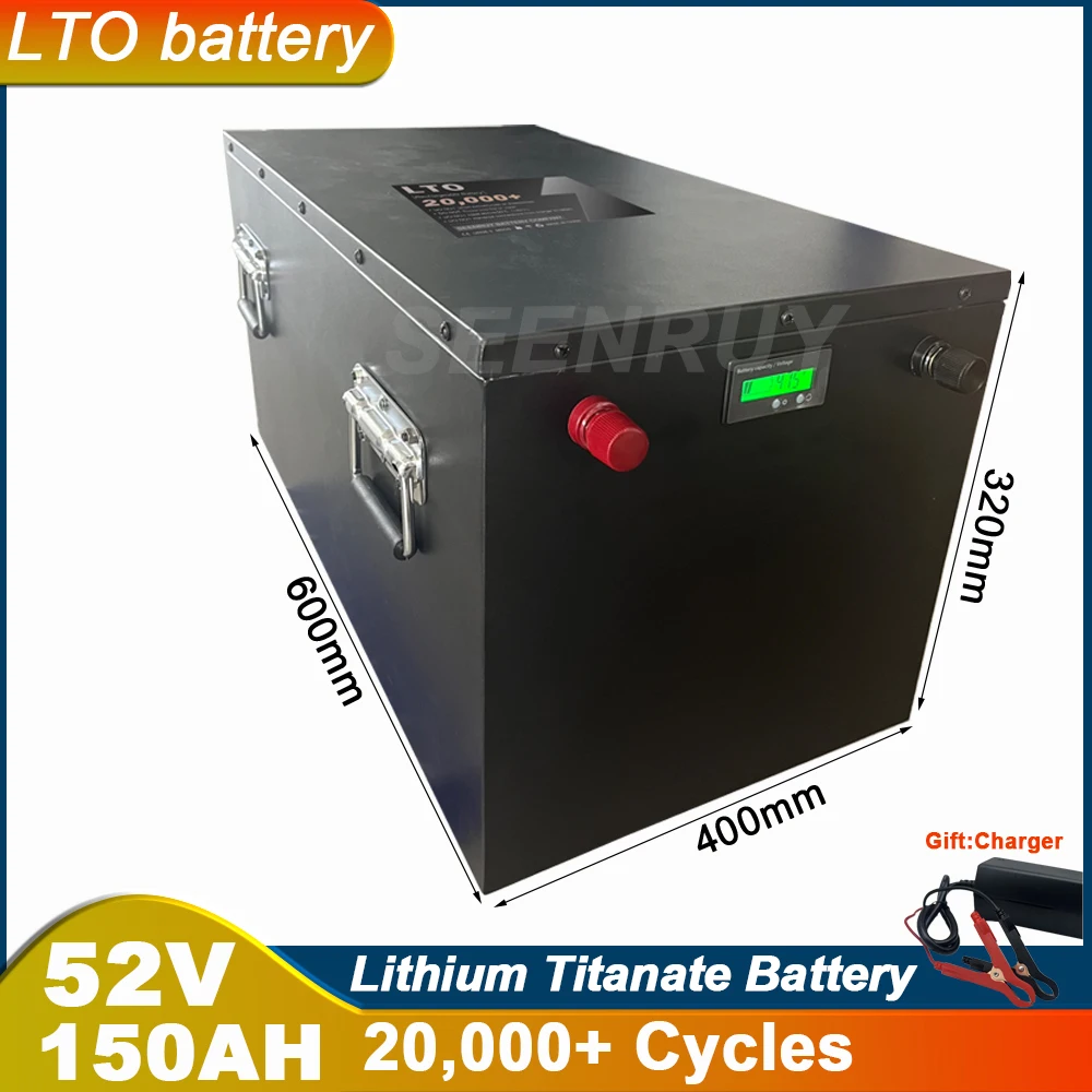 

52V 150Ah LTO With Charger Lithium Titanate Battery For 4500W 9400W Home Solar System City Grid (on/off) Energy Storage RV