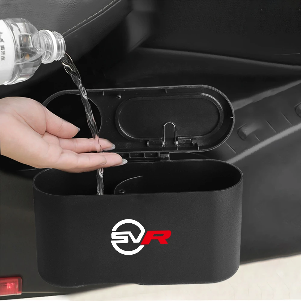 Car Door Side ABS Hanging Trash Can With Water Bottle Holder Trash Bin For Landrover SVR Discovery Velar Evoque Range Rover L322