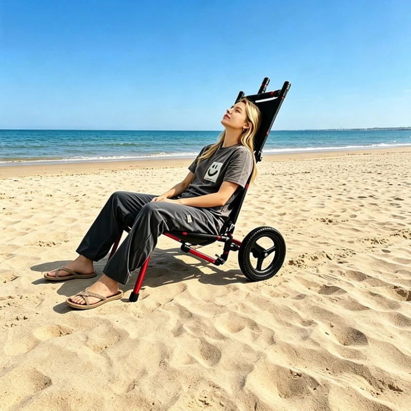 Outdoor Camping Chair Bicycle Trailer Electric Vehicle Trailer Hand Pull Car Multipurpose Chairs Rust Proof Foldable Chair