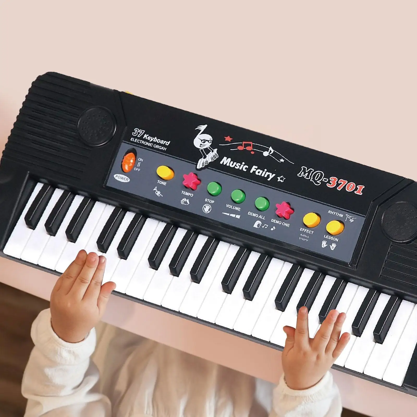 Teclado de Piano electrónico Digital para niños, instrumento de juguete con micrófono, 37 teclas, para enseñar en interiores