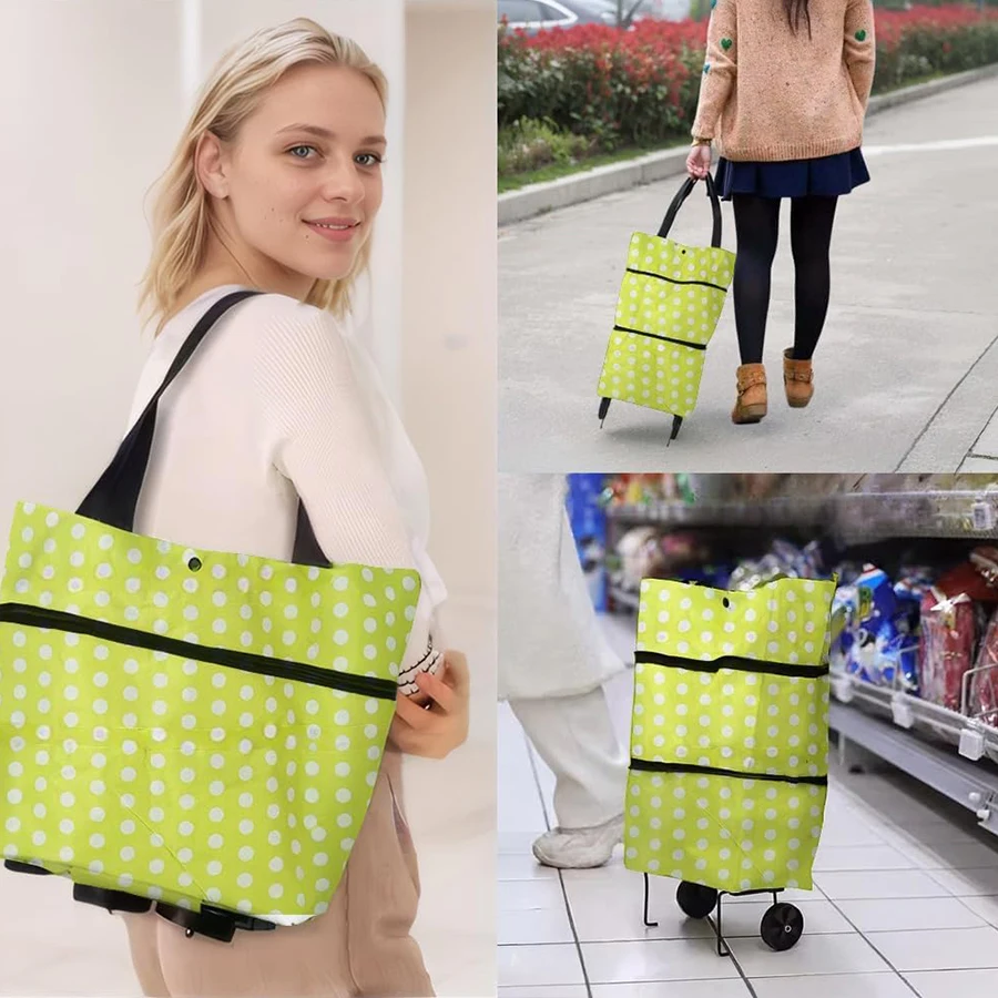 Carro plegable extraíble, bolsa de compras con ruedas, carrito plegable, carretilla de transporte, carritos de mano para mercado en la playa, carrito para el hogar