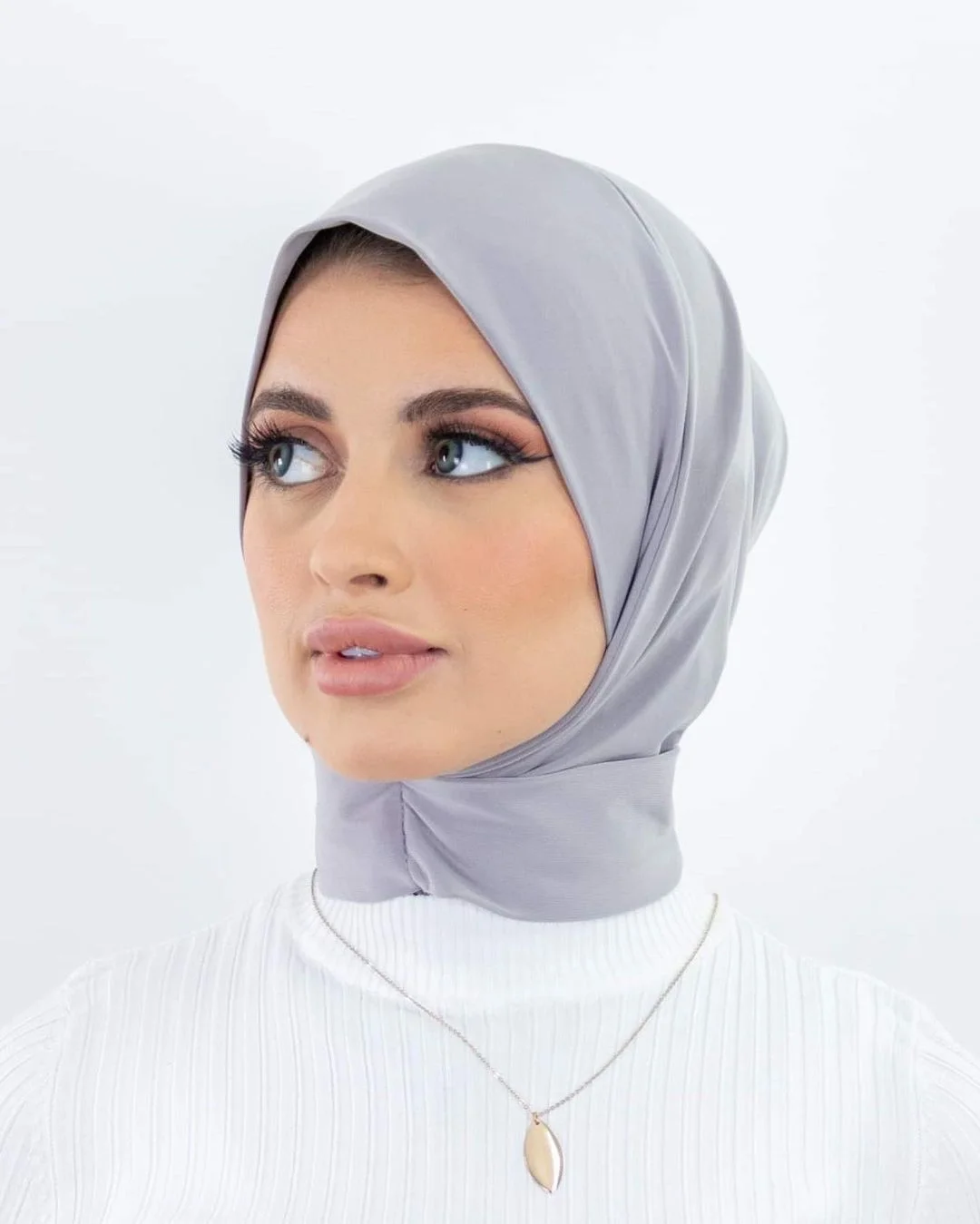 Klaar om volledige dekking innerlijke instant hijab premium kwaliteit jersey sjaal met stropdas terug knoppen moslimvrouwen tulband caps te dragen