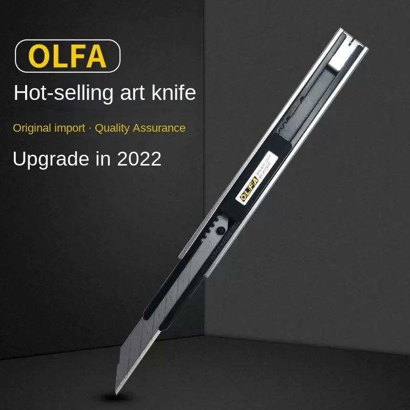 Original Japanese OLFA LTD-05 9mm Art Knife Resin ABS Reinforced Handle Sharp Cutting 30 Degree 9mm Blade, Used for Paper Cutting, unboxing, Office,