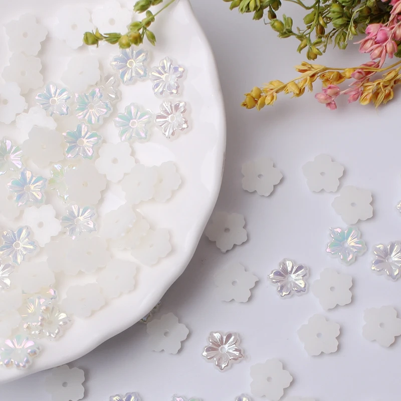 

Color Center Hole Flower Core 8.5mm2000Pcs Mixed Color DIY Handmade Hairpin Decorative Accessories Flower Decorative Accessories