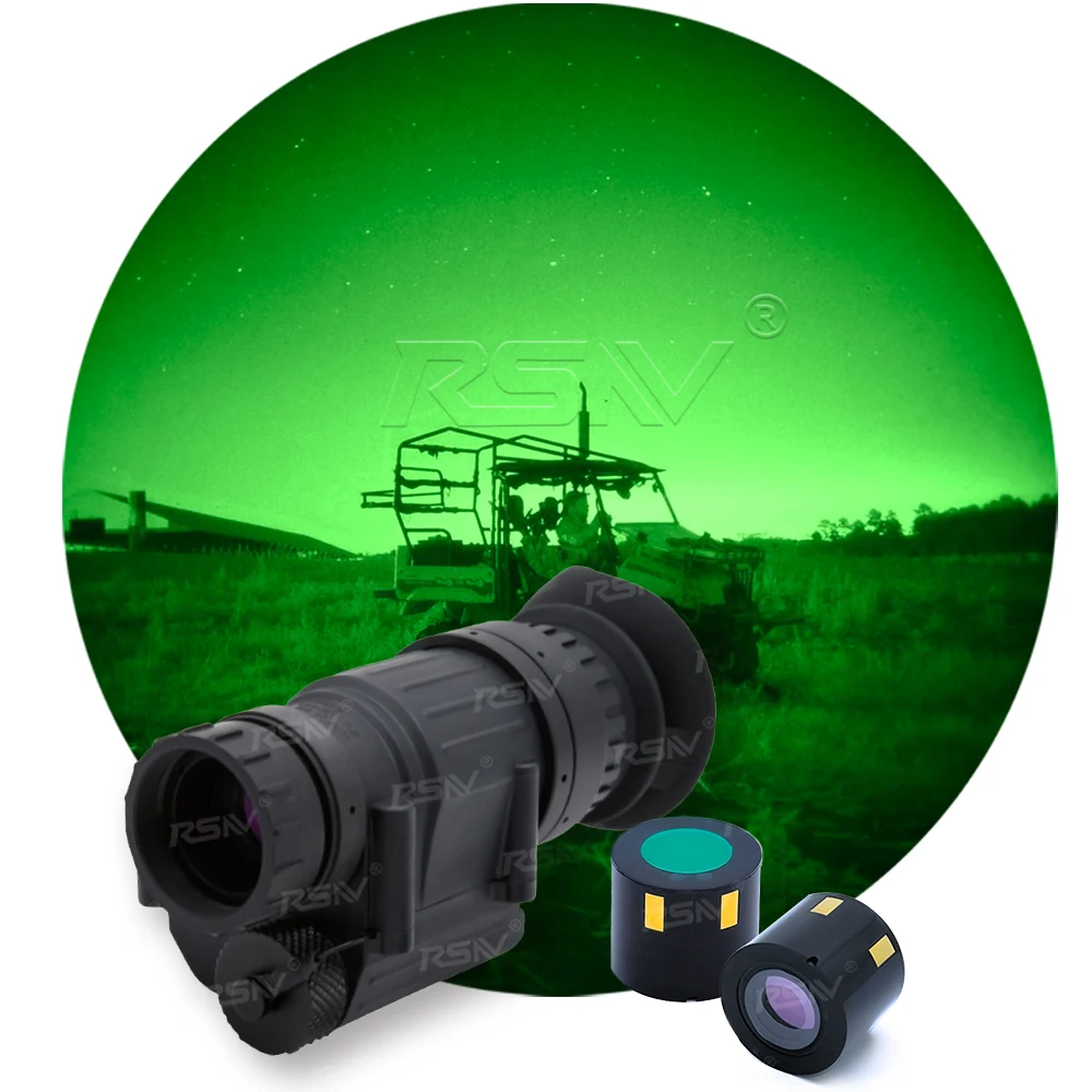 

RSNV PVS-14 Gen2+/Gen3 FOM1400 Green/White Phosphor MX0160 Image Intensifier Tube Helmet Mounted Night Vision Monocular