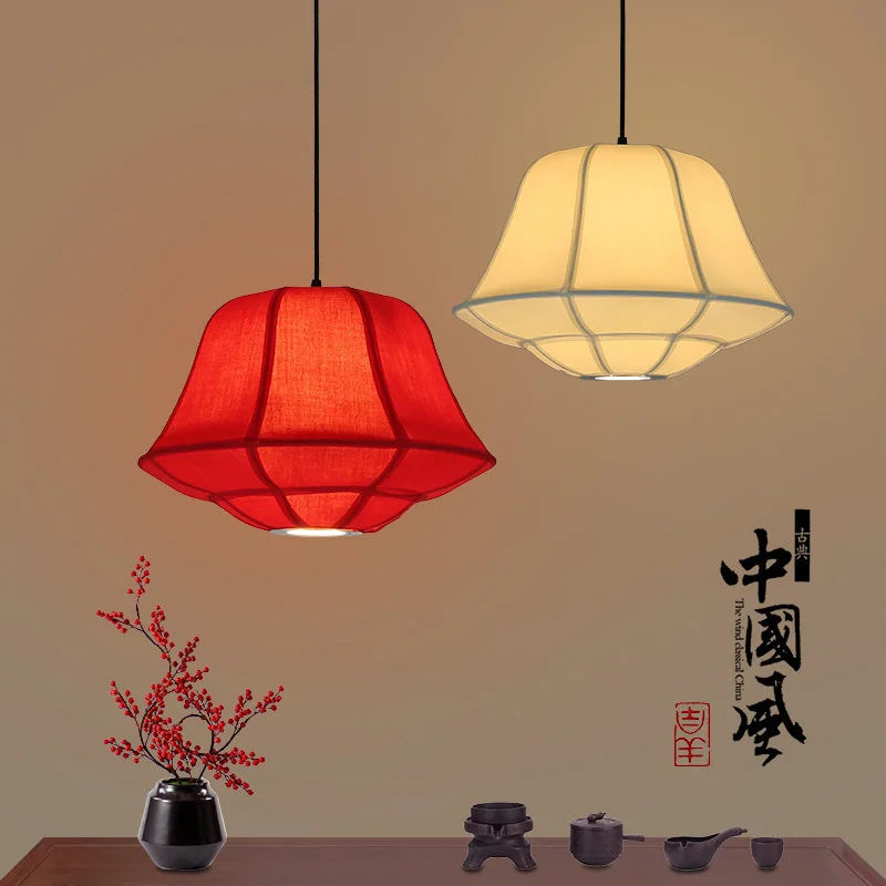 New Chinese wrought iron sheepskin lanterns, chandeliers, spotlights, aisle lights