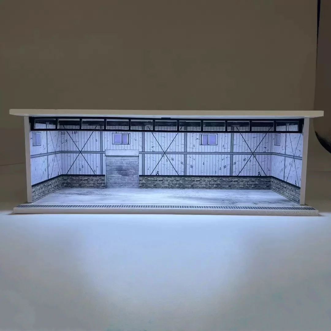 TimeMicro&MoreArt 1:64 taller de reparación/Advan/cuchara/almacenamiento de almacén escena de montaje de tablero de iluminación