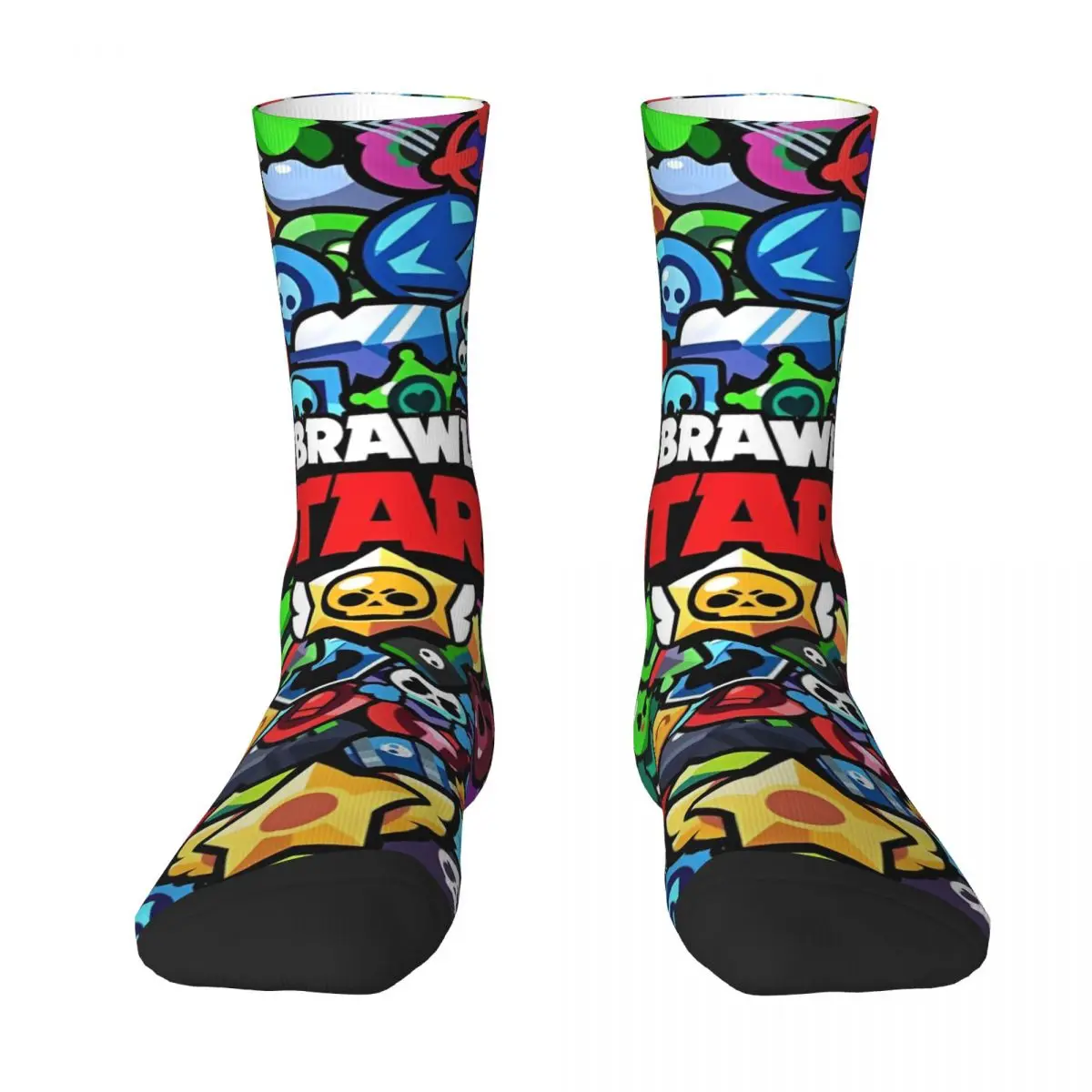 Brawled Game Logo Socks Korean Stockings Winter Anti Slip Men Socks Warm Soft Printed Cycling Socks