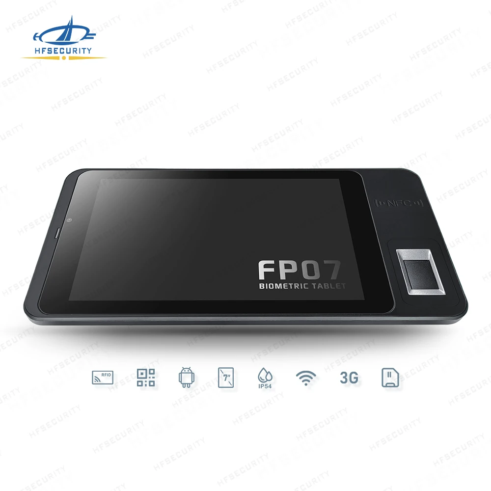 HF FP07 HFSecurity Tablet portatile da 7 pollici con scanner per impronte digitali