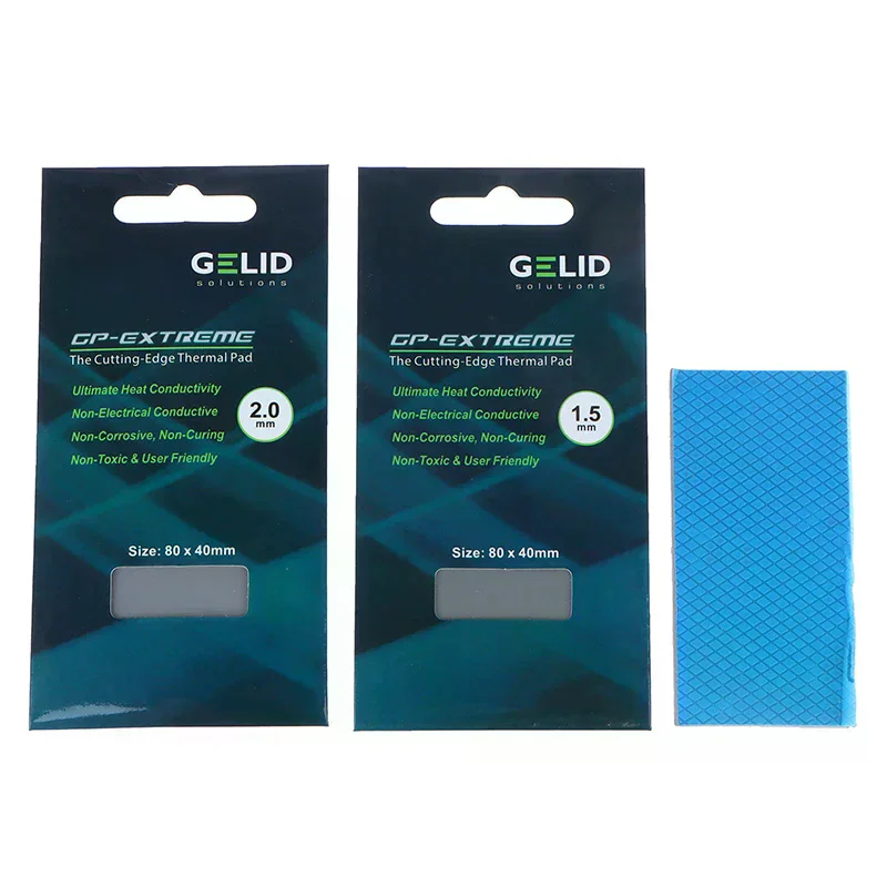 Gelid 15w/mk Thermal Pad Cpu/gpu Graphics Motherboard Silicone Grease Pad Heat Dissipation Silicone Pad