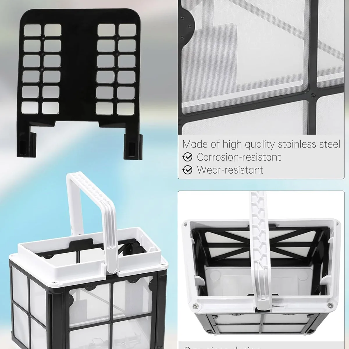 9991459-R1 سلة مرشح دقيقة مناسبة لمنظفات حمام السباحة الروبوتية دولفين S50، S100، Active 10 15، ECHO، Prowler 910 917، Premium 10 2