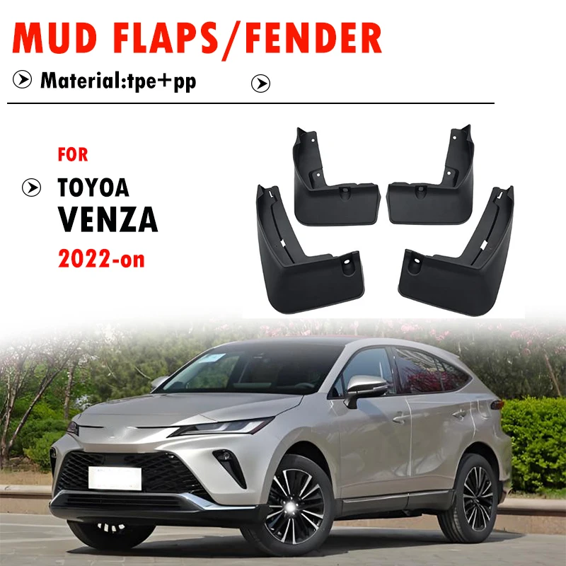 For Toyota Venza Mudguard Fender Mud Flap Guards Splash Mudflaps Car Accessories Front Rear 4pcs