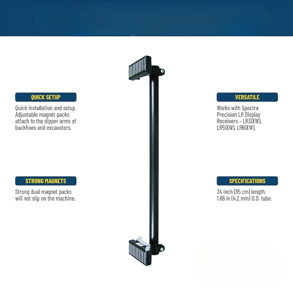 جودة عالية - حامل مغناطيسي لأجهزة استقبال LR، مغناطيس قابل للتعديل، رافعة تحرير، مغناطيس قابل للتعديل، سهل الاستخدام - تخفيضات كبيرة