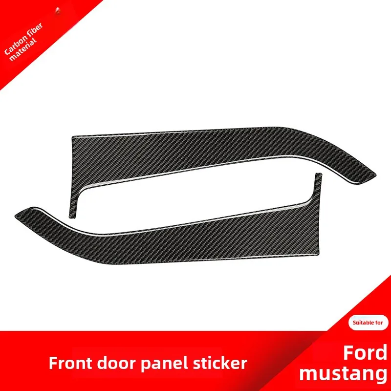 

Ford Wild HorseMustang Car Front Door Panel Carbon Fiber Decorative Sticker Car Interior Design Modification Accessories