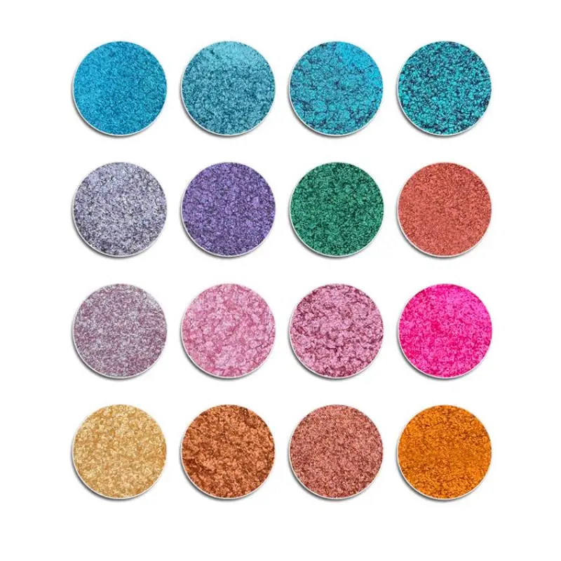 50pcs Single Eye Shadow Pan Matte Shimmer Glitter Metallic Eyeshadow Palette Private Label Custom Logo Vegan Makeup Wholesale