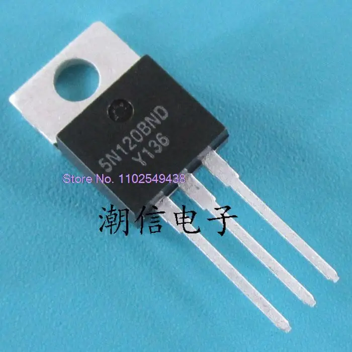 

5PCS/LOT 5N120BND HGTP5N120BND21A1200V in stock