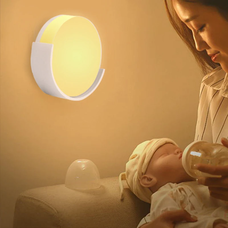Smart LED Light Control Sensing Night Light EU Plug Energy Saving Lamp for Bedroom Corridor Bathroom Living Room Baby  Clearance