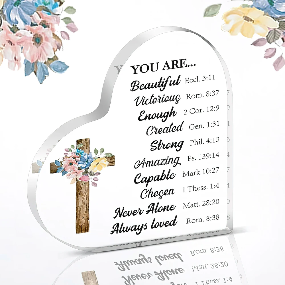 Christian Gifts Religious Gifts Scripture Gifts for Women Inspirational Gifts with Bible Verse and Prayers Religious Gifts Acryl