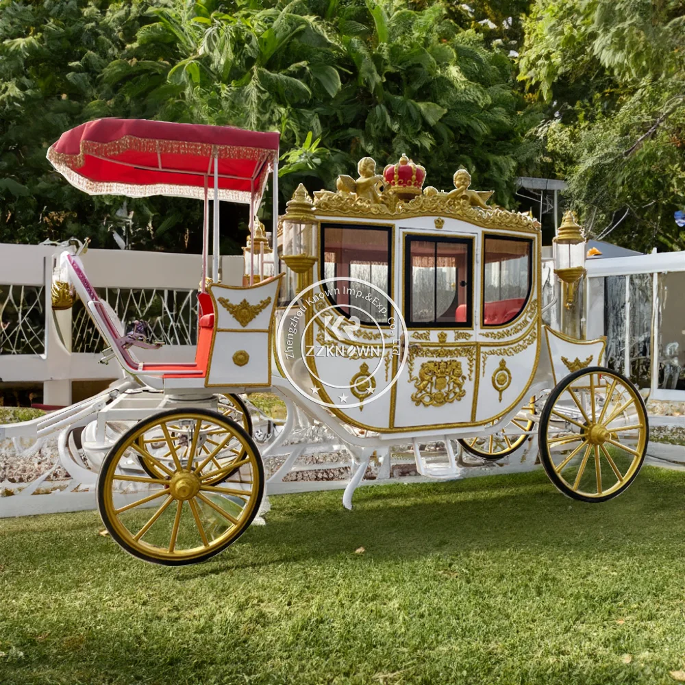 OEM  Quality Guaranteed Royal Horse Carriage Famous Customized Add Air Conditioning And LED Horse Carriage