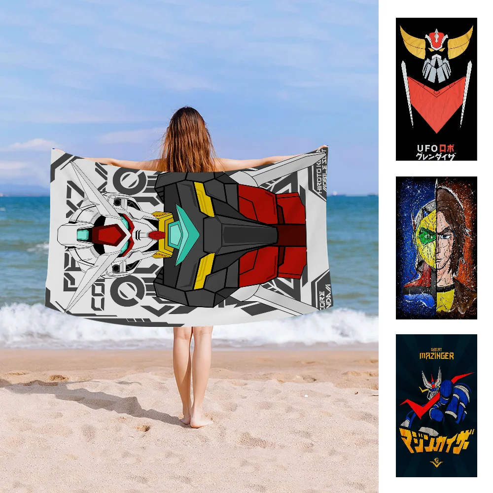 

UFO Robot G-Grend-izeres Microfiber Beach Towel Absorbent Quick Dry Soft Yoga Swimming Resort Mountain Climbing Towel