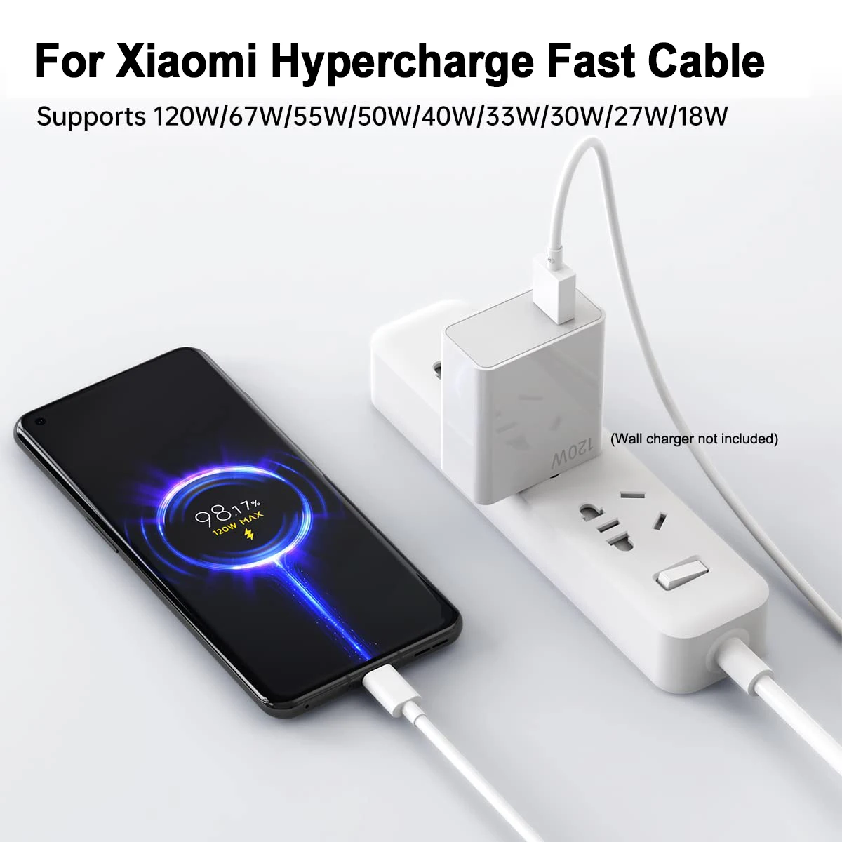 ل Xiaomi 120 واط كابل شاحن سريع USB A إلى نوع C شحن سريع كابل الهاتف ل Xiaomi 17 16 15 14 13 12 برو الترا لايت Redmi