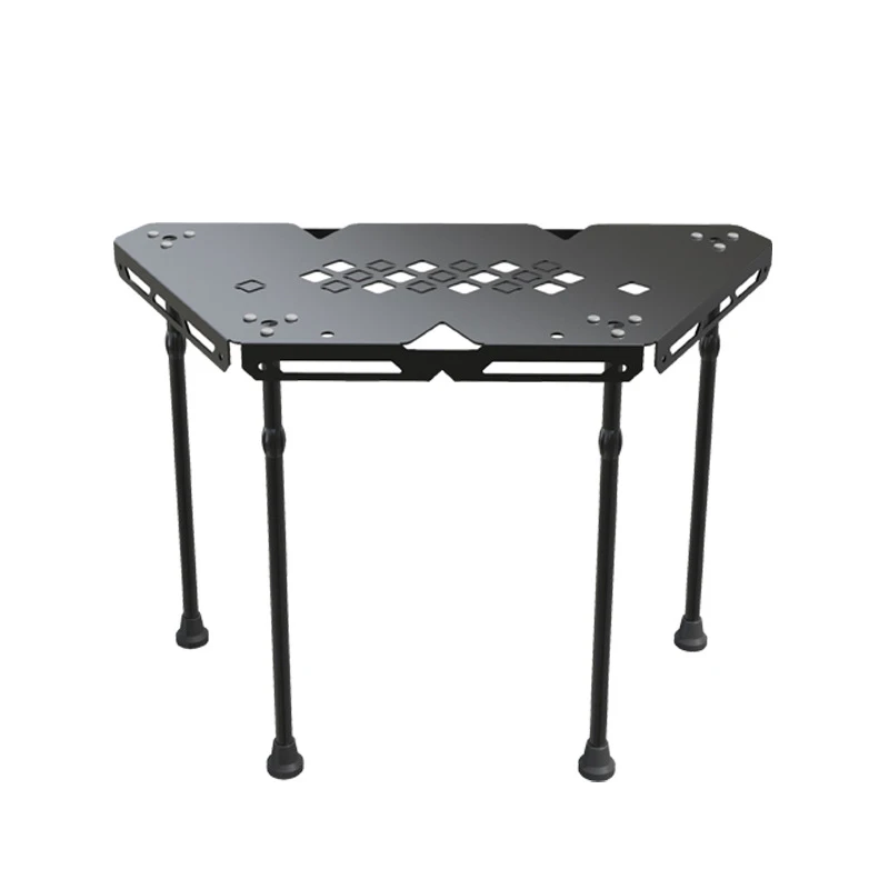 

Outdoor Portable Aluminium Alloy Folding Table M-shaped Splicing Picnic Barbecue Camping Table
