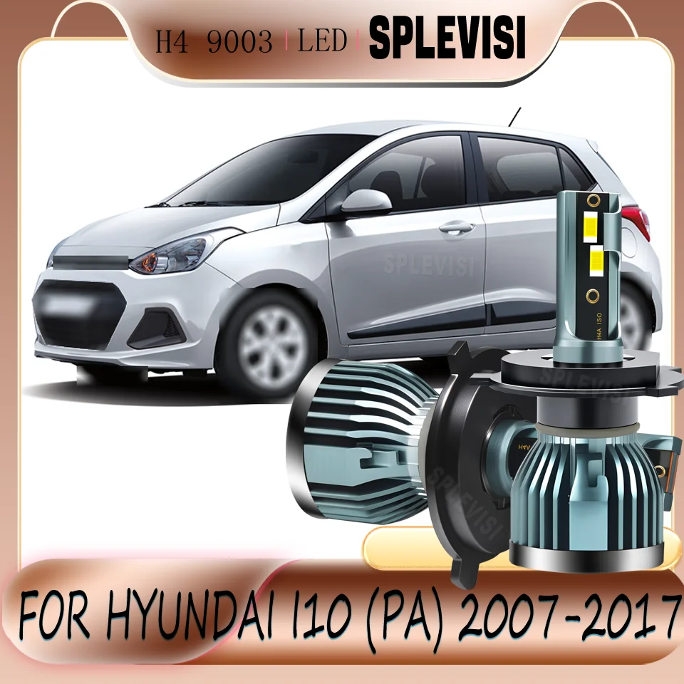 

H4 Instant Start No Delay Upgraded High Low Beam LED Headlight Bulbs For Hyundai i10 (PA) 2007 2008 2009 2010 2011 2012-2017
