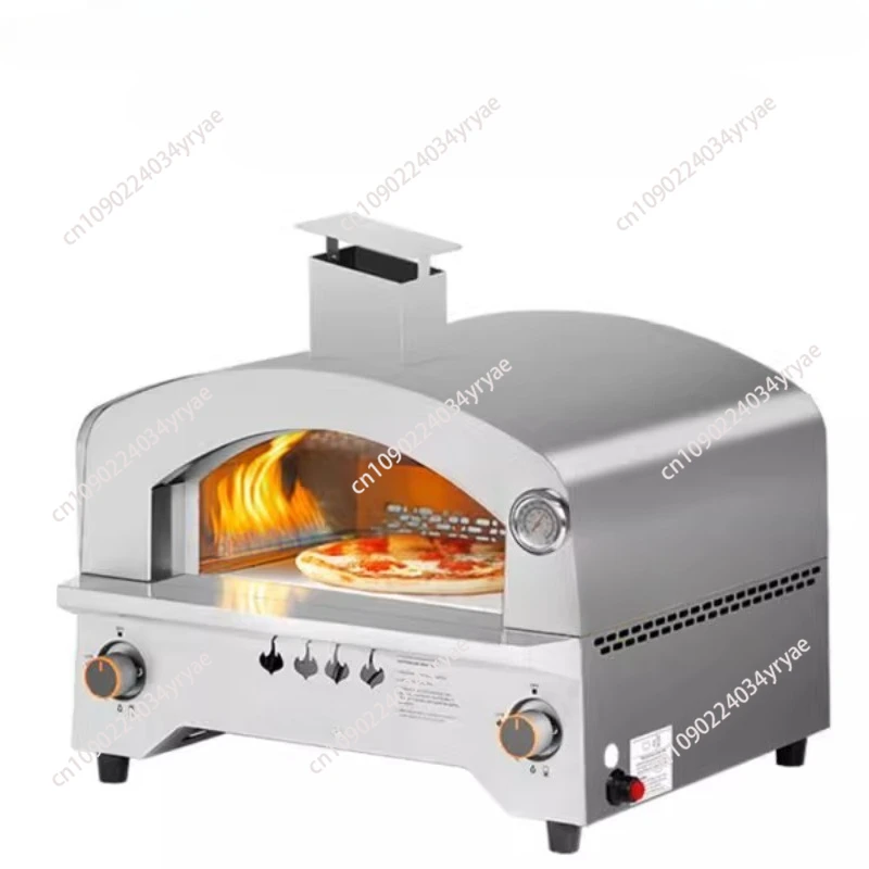 

Mimiuo Outdoor Gas Oven with Automatic Rotating Stone - 14 Inch Portable Propane Pizza Ovens for Outside - Professio