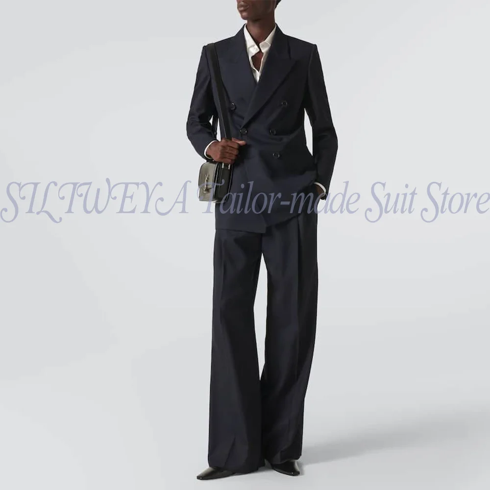 

Customized Men's Suit 2 Pieces Set Double Breasted Loose Casual Social Party Male Fashion Trousers Traje De Hombre Elegante