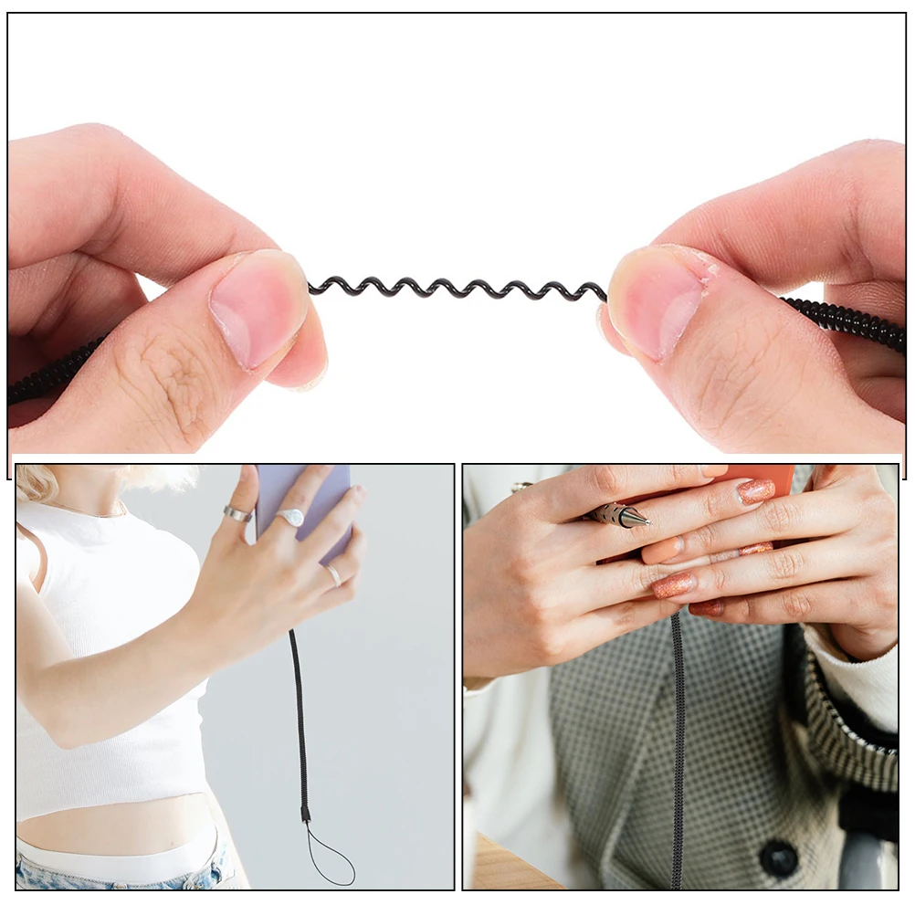 10 Pcs Anti-lost Spring Rope Lanyard Stylus Pen Holder for Lanyards Fixing Ropes