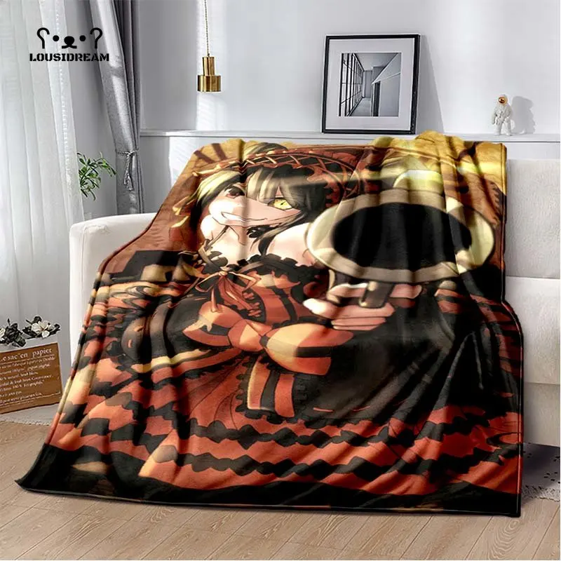 Tokisaki Kurumi Throw Blanket Anime Date A Live Kawaii Girl Soft Flannel Thin Blankets Bed Sofa Cover Bedspread Home Decor