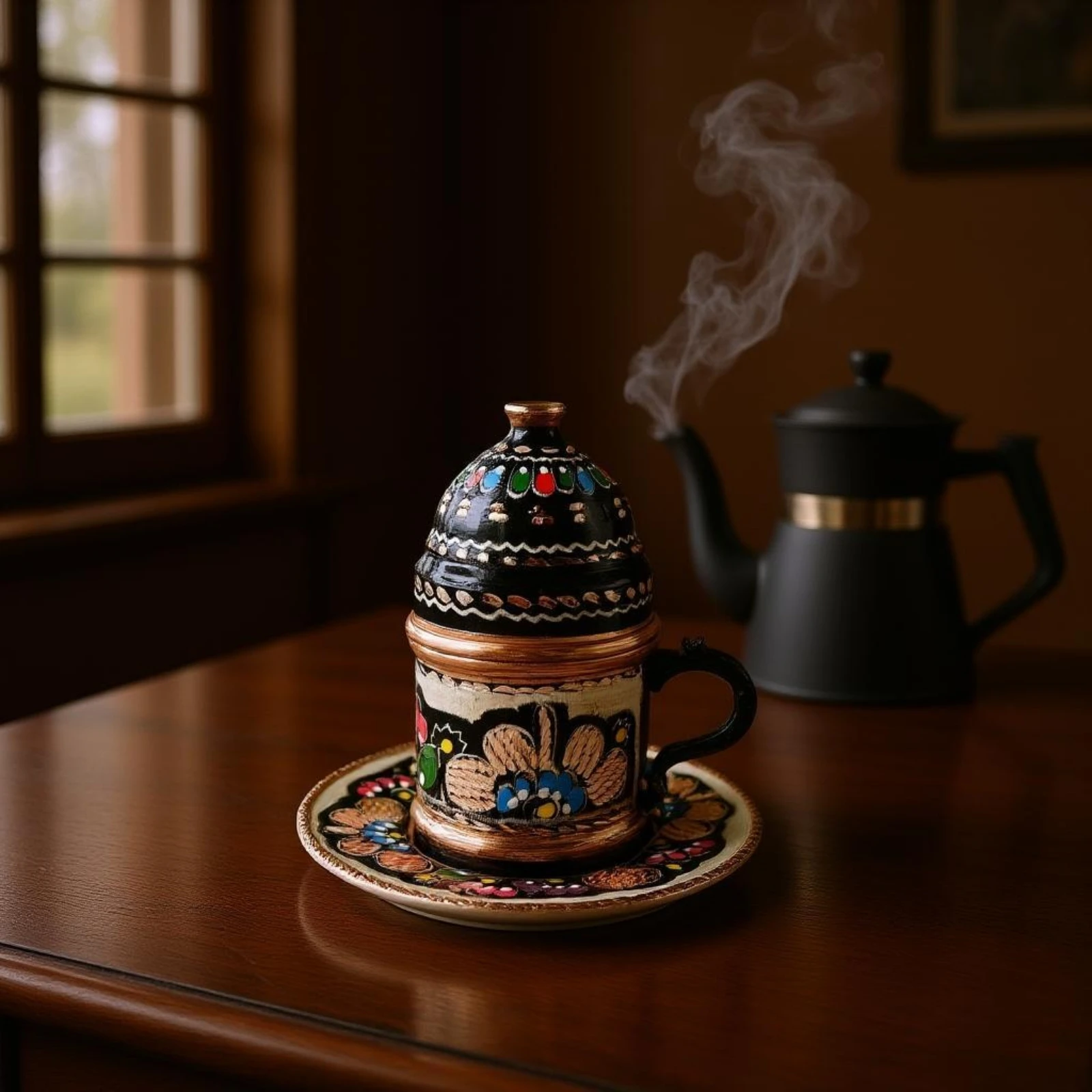 Espresso Cup Saucer - Set di Tazze da Caffè Turco
