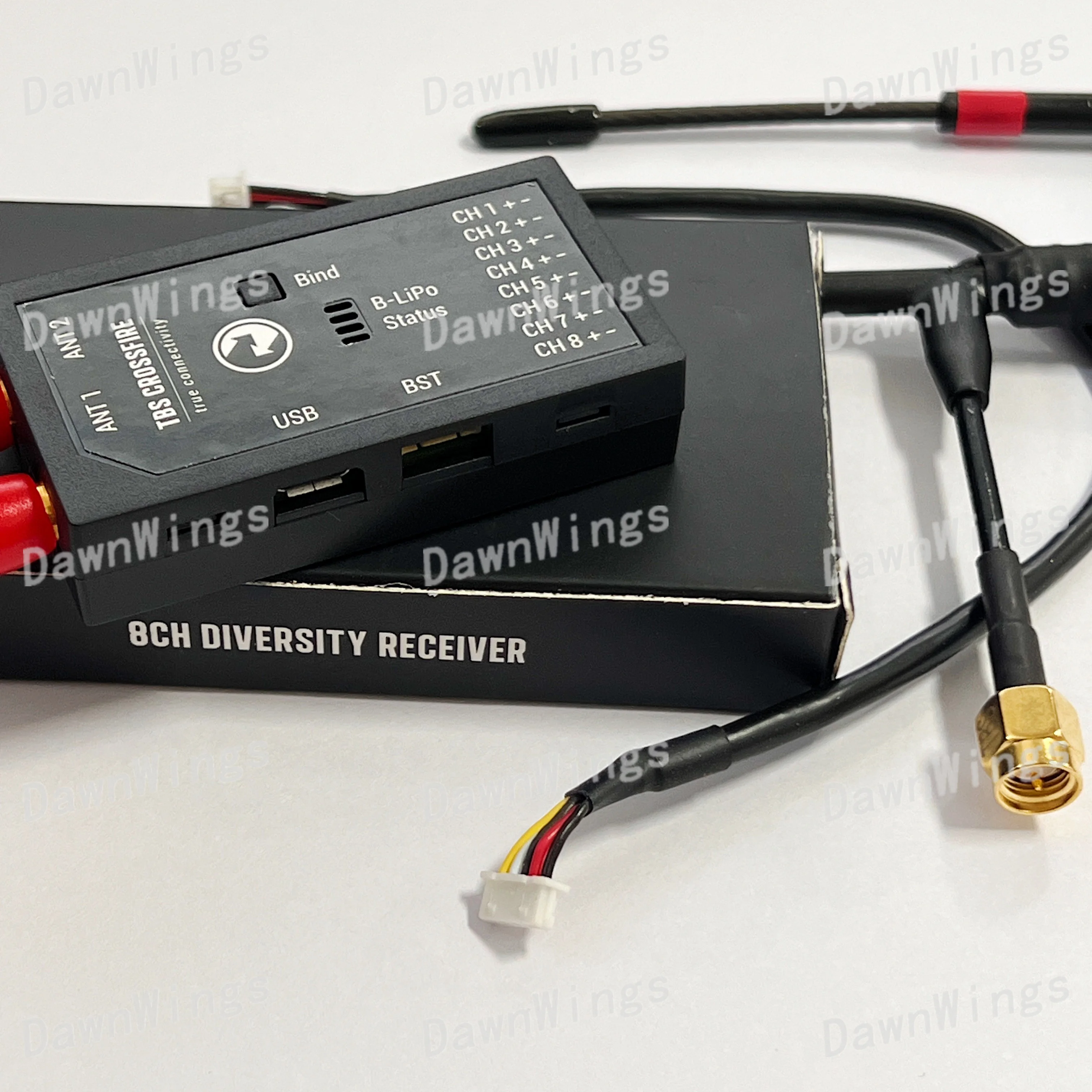 جهاز استقبال TBS CROSSFIRE 8CH DIVERSITY RX الأصلي 915 ميجا هرتز LRS أحدث أجزاء نظام طويل المدى RC #2
