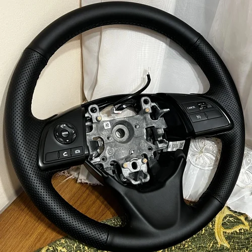 DIY negro imitación microfibra cuero protector para volante de coche para Mitsubishi Outlander 2013 2014 ASX L200 2015 2016 Mirage 2014