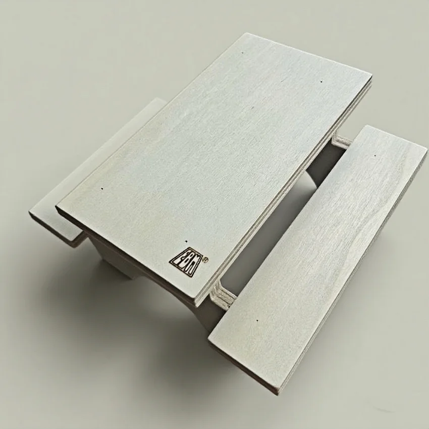 Mini-Finger-Skateboard-Rampe für Tricks, Holz-Esstisch-Stil, Rampe, Geländer, tragbares Tech-Deck-Zubehör für Anfänger und Profis