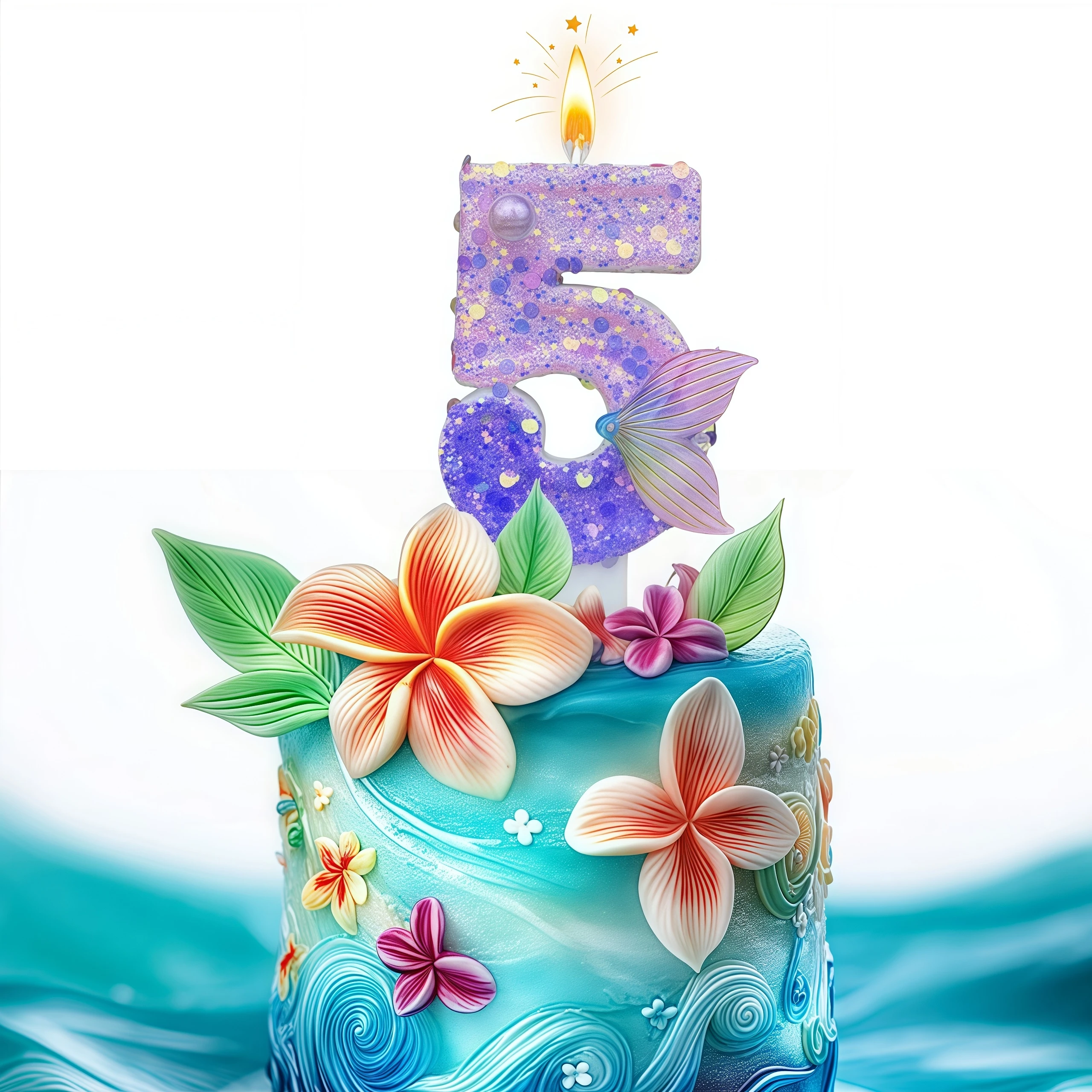 Meerjungfrau 0-9 Zahl Kerzen Meerjungfrau Schwanz Glitter Digitale Kerze Kuchen Topper für Mädchen Geburtstag Kuchen Dekoration Party liefert Geschenk