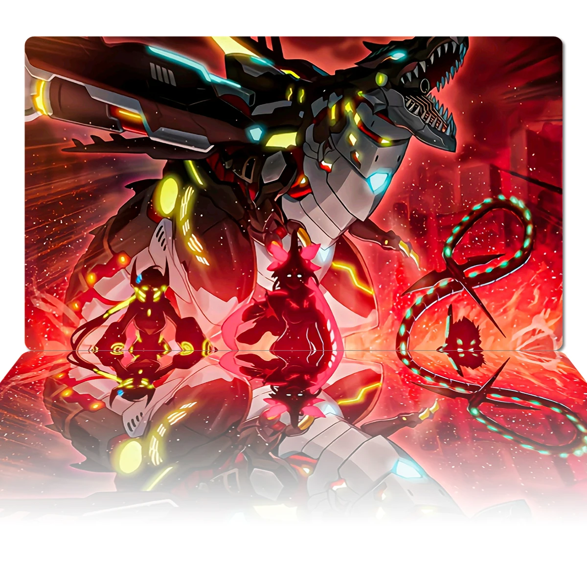 YuGiOh Dinomorphia Kentregina Play Mat TCG CCG Board Game Trading Card Game Playmat Custom Anime Mouse Pad Zones & Free Bag