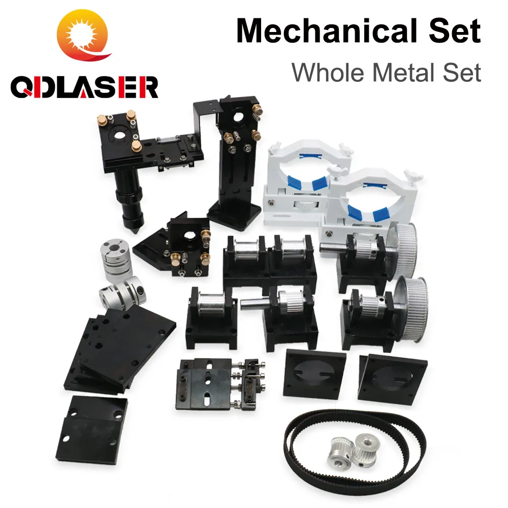 

QDLASER CO2 Laser Metal Parts Kits DIY Laser head Transmission Mechanical Components for CO2 Laser Engraving Cutting Machine