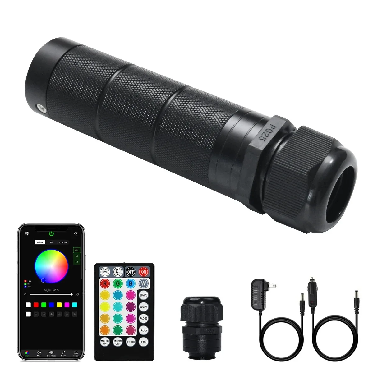 

6W Car Use Sound Activated Fiber Optic Light Box Engine Music Sensor Mode Rgbw Starlight Engine Driver for Car Indoor Star Light