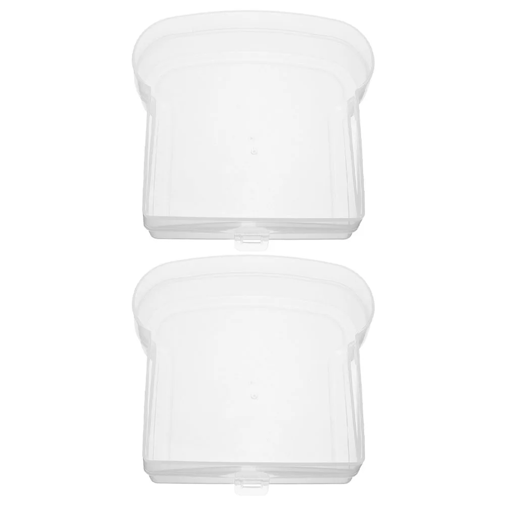 

2 шт. герметичные контейнеры для хлеба, герметичные коробки для хранения сэндвичей, держатели для еды для кухни, дома, пикника, ланч-бокса