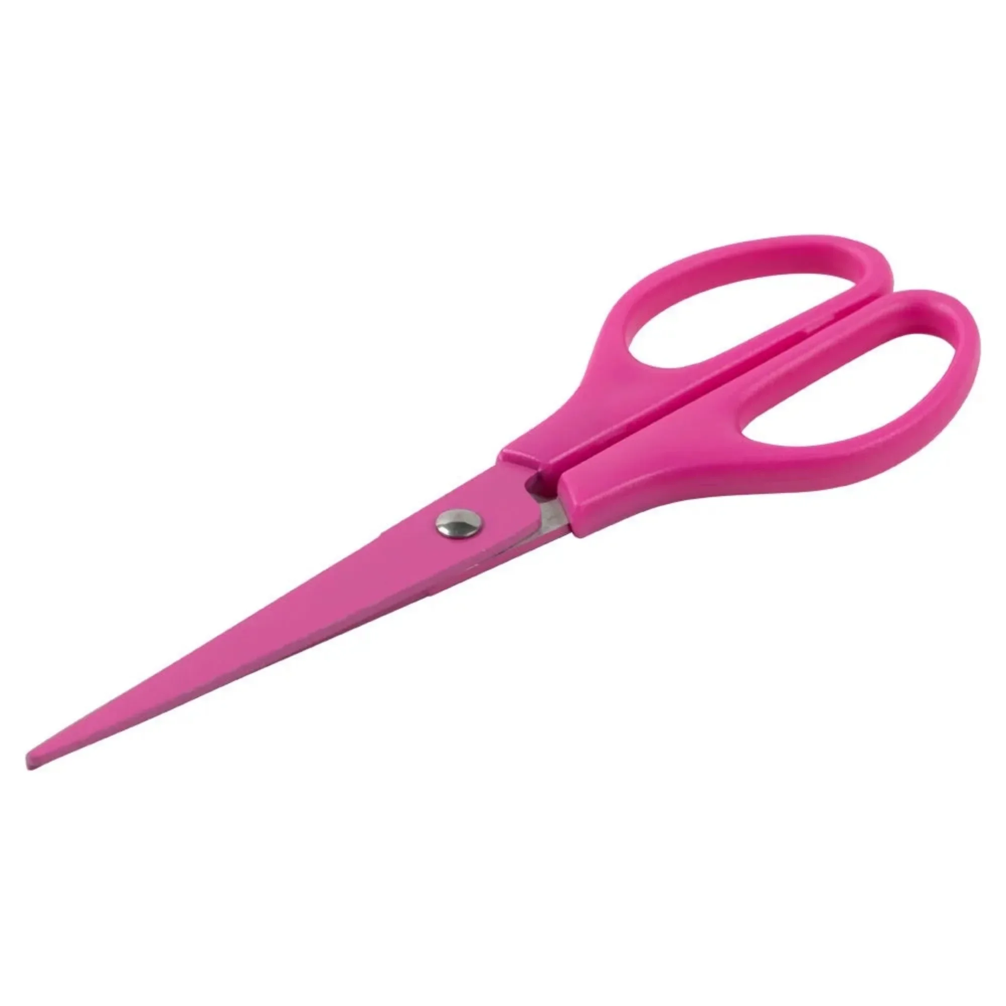 JAM Paper Arts & Crafts Scissors, 6 3/4 in, Fuchsia Pink, Ergonomic Handle & Stainless Steel Pointed Tip Blades, 1 Pack