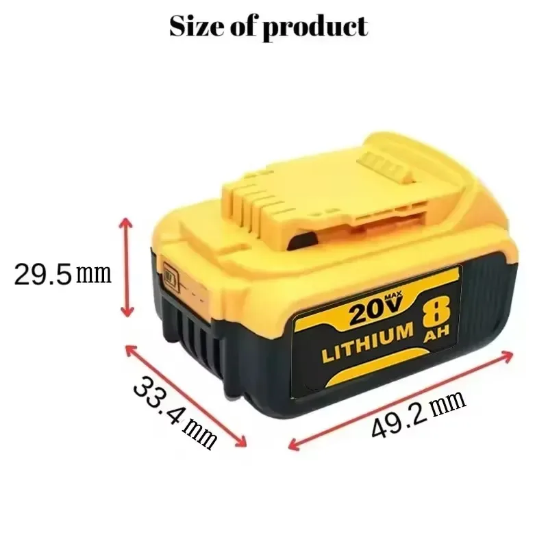 DCB200 18V20V Battery Compatible with dewalt power Tools 18V 12Ah rechargeable electric tool Lithium batteries 20V 18Volt 18v