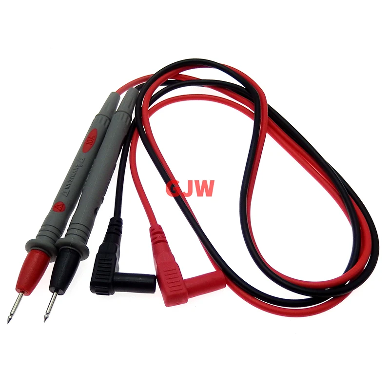 1 pair Digital Multimeter probe Soft-silicone-wire Needle-tip Universal test leads with Alligator clip For LED tester Multimetro