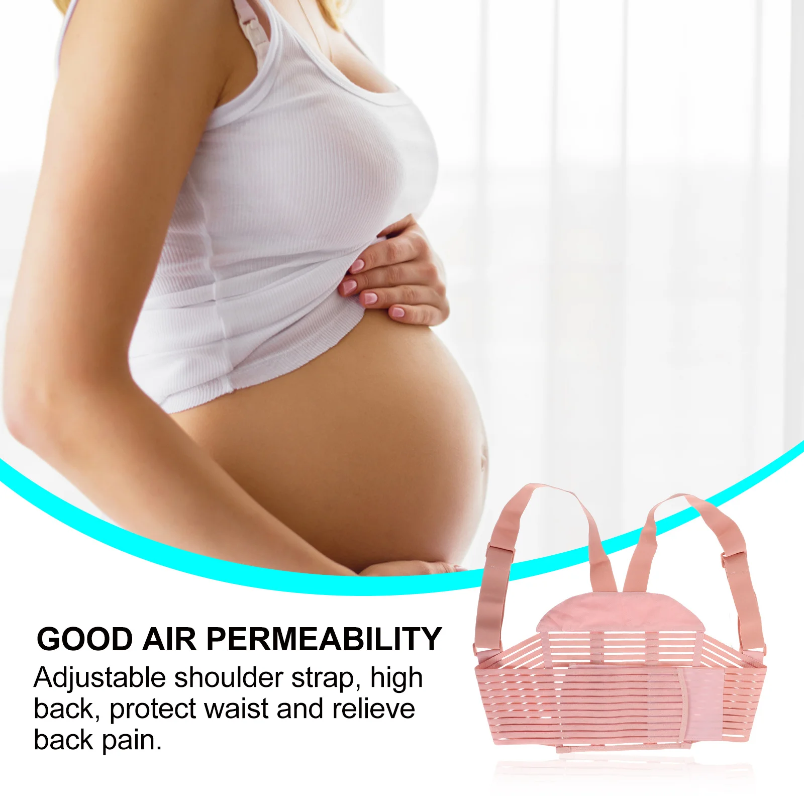 

Adjustable Shoulder Straps Maternity Belt Breathable Pregnancy Support Band for Waist Abdomen Back Maternity Belt