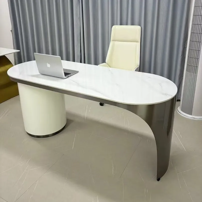 Light luxury minimalist rock tablet desk, home apartment, study desk